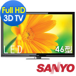 SANYO三洋 46吋3D LED液晶顯示器+視訊盒(SMT-46KID3)